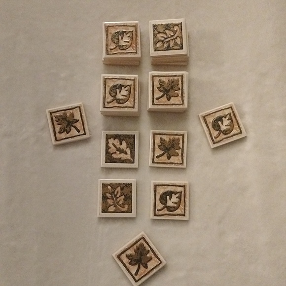 ⚜️ Vintage American O'Lean Ceramic Tile Inserts - Picture 1 of 9